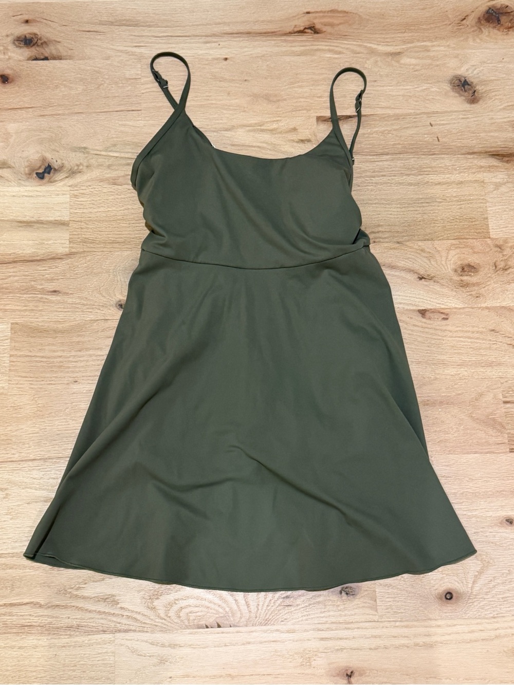 Olive Green Workout Dress A-Line Dress